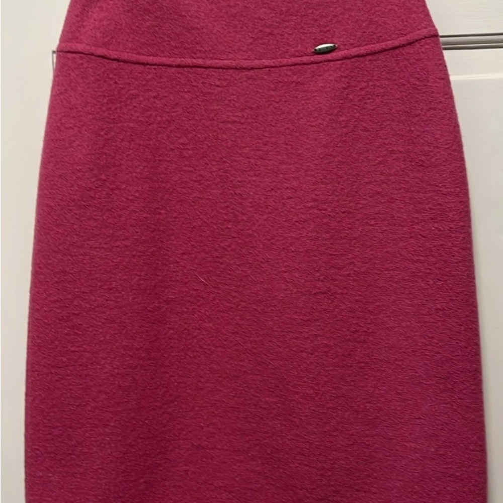 Pink wool lined skirt